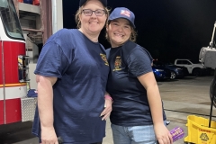 EMR Annie Harris and EMT/firefighter Claudia Labhart 
